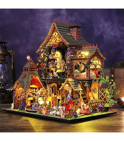 Amazon.co.jp: DIYミニチュアドールハウス DIY木製ミニチュア